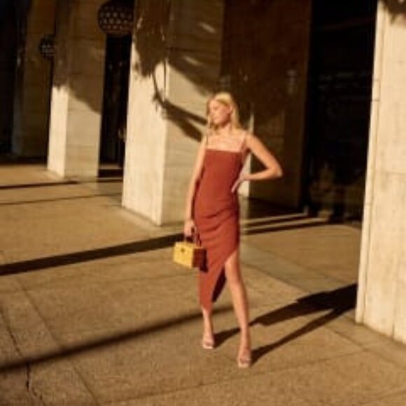 The Reformation - Mignon Dress in Toffee - Picture 1 of 1